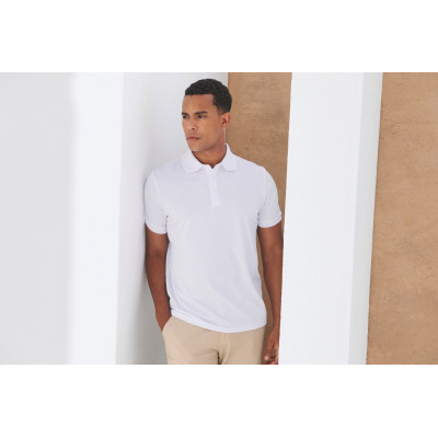 Men's recycled polyester polo shirt